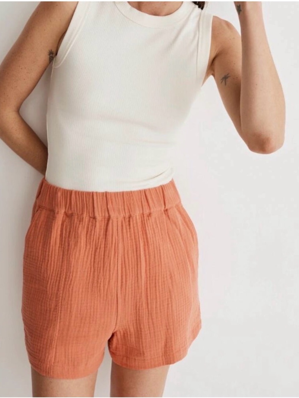 Madewell Lightspun Pull-on Gauze Shorts